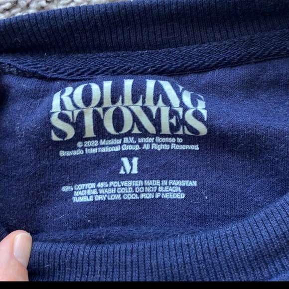 Rolling Stones Blue Crewneck Sweatshirt Size Medium - Picture 4 of 4